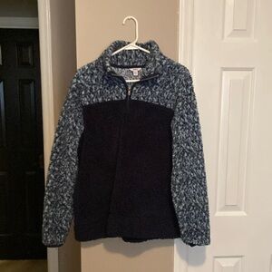 Cozy Blue Zip-Up Jacket